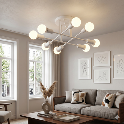 Nordic Minimalist LED Chandelier Black & Gold Diameter 70cm Height 20cm