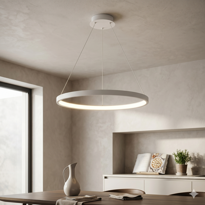 Black Rings Dimmable Modern Pendant Chandelier