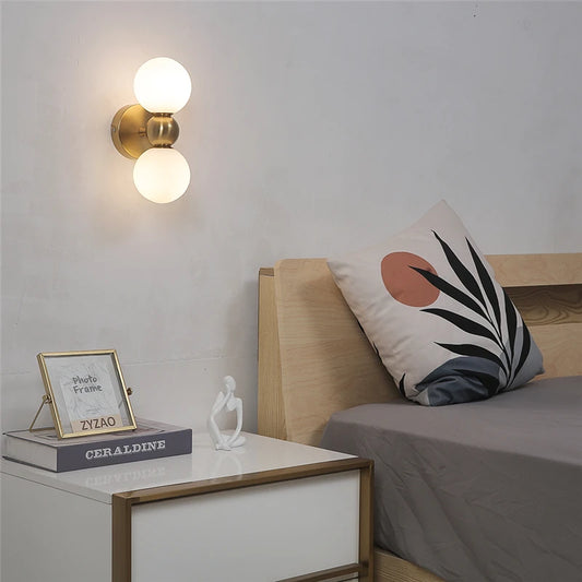 Creative Glass Ball Modern Wall Lamp