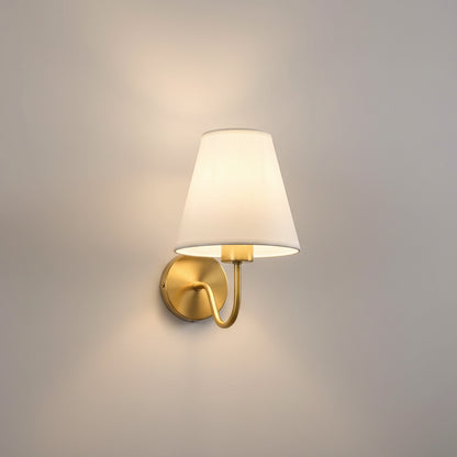 Nordic Fabric Shade E27 Wall Sconce Lamp B 17cm X W25cm X H23cm