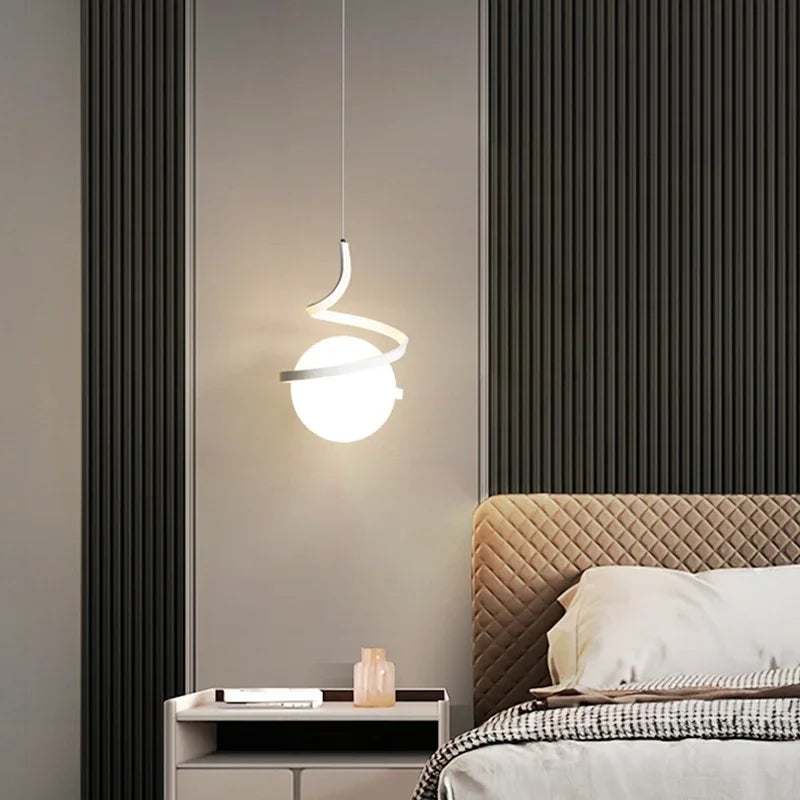 Nordic LED Bedside Hanging Pendant Light