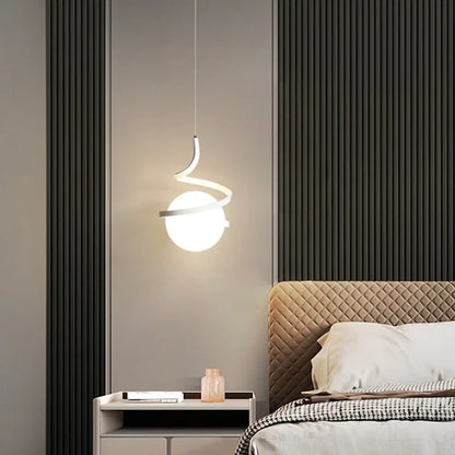 Nordic LED Bedside Hanging Pendant Light
