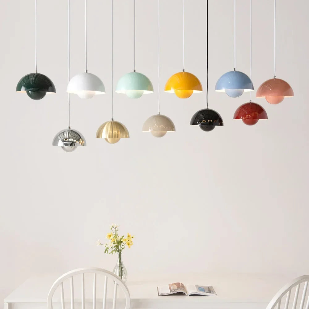 23cm Bud Shape Multi-Color Pendant Chandelier