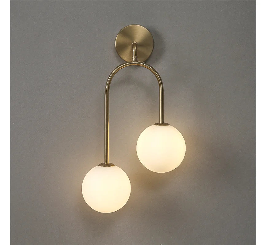 Creative Glass Ball Modern Wall Lamp