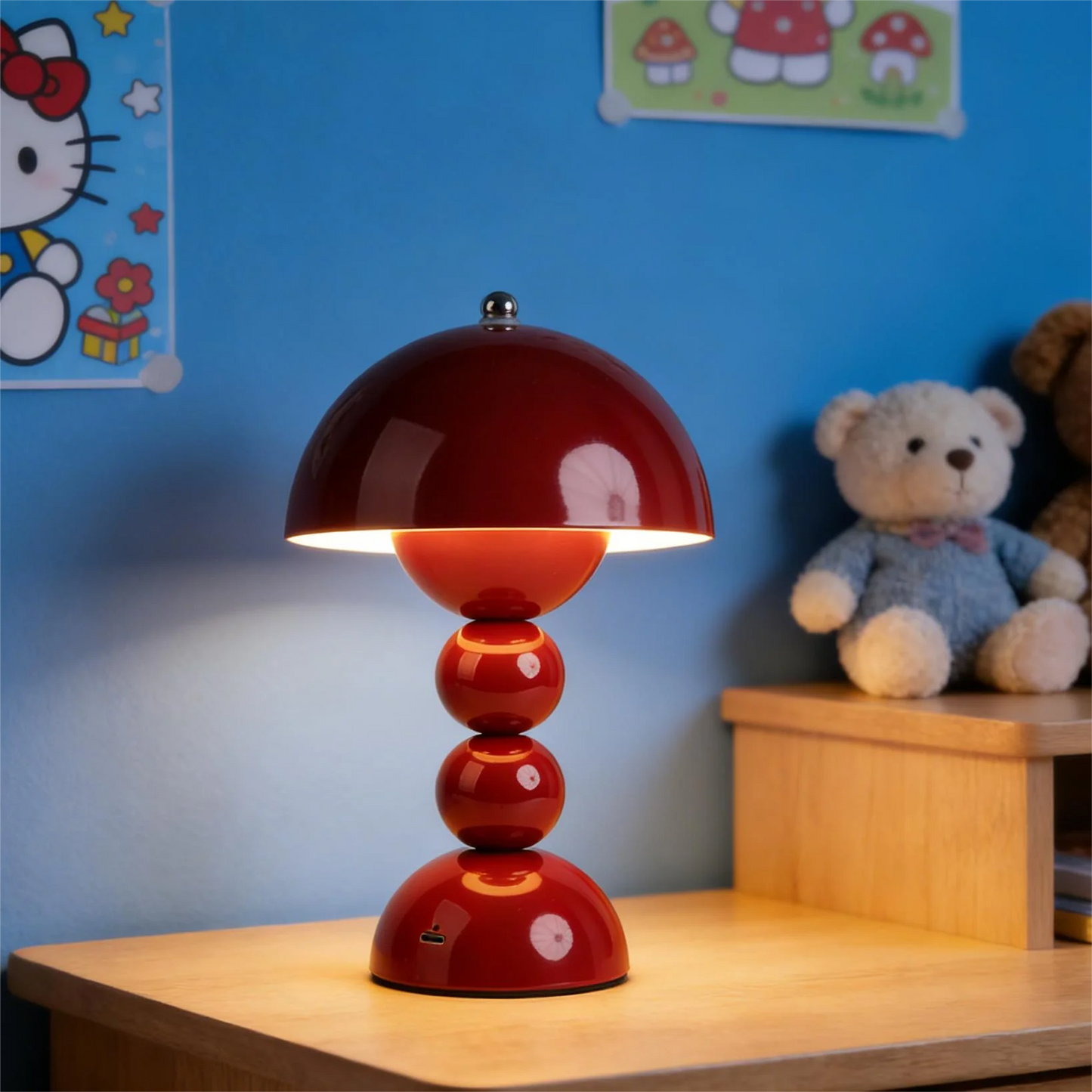 Nordic Touch LED Table Lamp 3-Color Dimming 16 X 16 X H28 cm