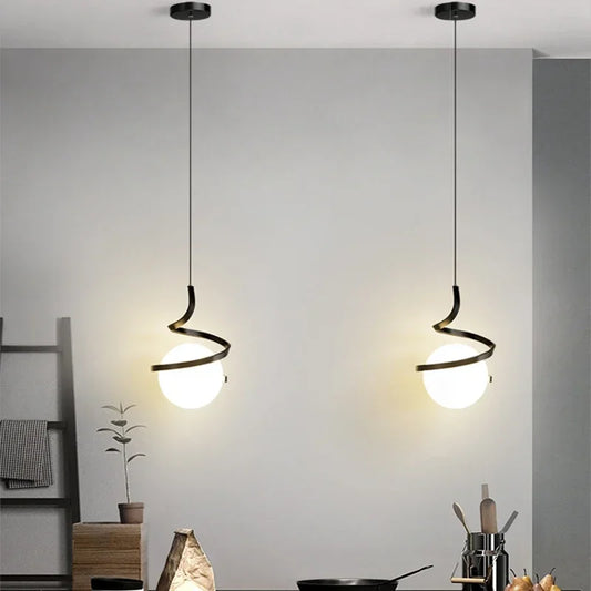 Nordic LED Bedside Hanging Pendant Light
