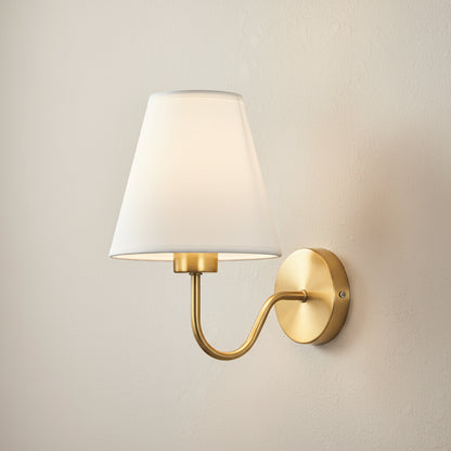 Nordic Fabric Shade E27 Wall Sconce Lamp B 17cm X W25cm X H23cm