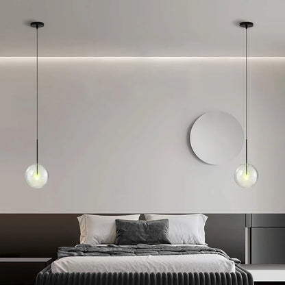 Nordic Glass Ball Pendant Adjustable 2m Chandelier